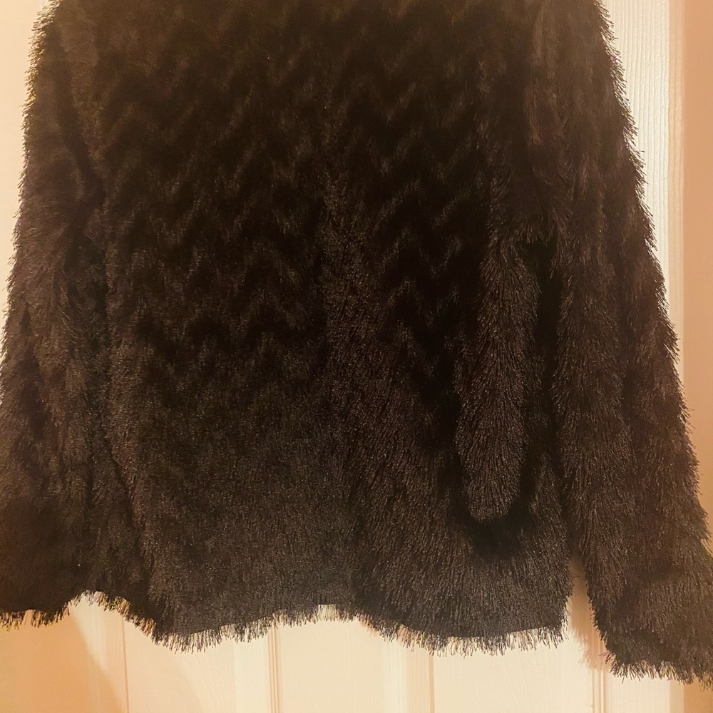 Black fur jacket